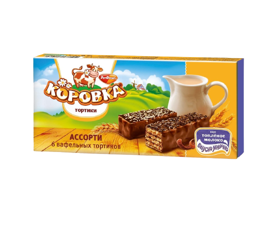 Торт вафельный "Коровка" 250гр*6шт.