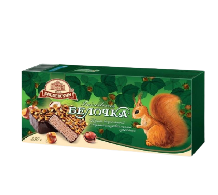 Торт вафельный "Бабаевская Белочка" 250гр*6шт.