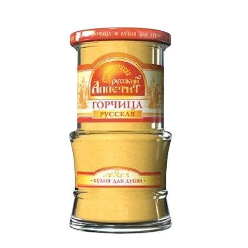 Горчица Русская «Русский аппетит», 180г*15шт.
