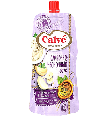 «Calve», соус сливочно-чесночный, 230г*28шт.