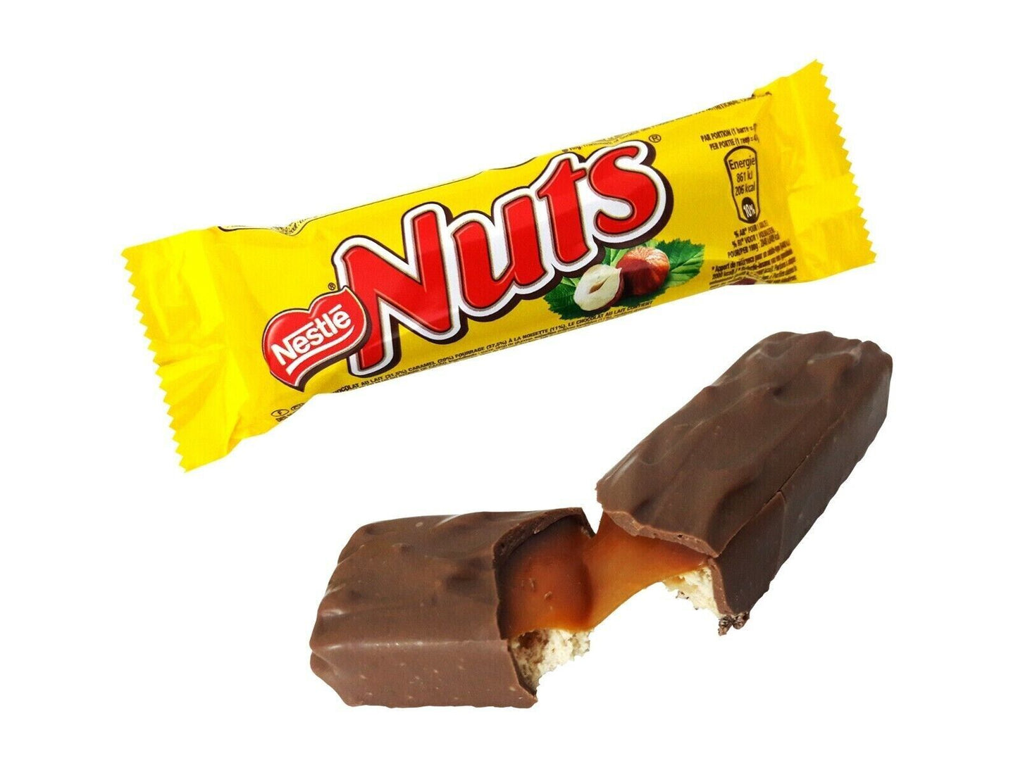 Шоколадный батончик с орехами Nuts Nestles 50g/30ps