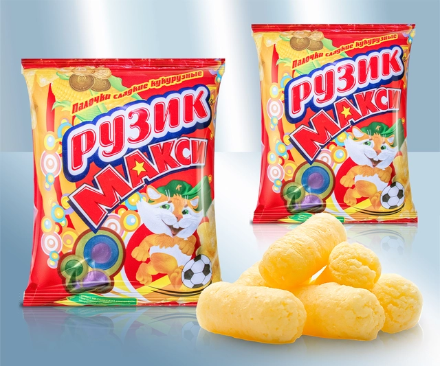 Corn Sticks Ruzik Kuzya ~  Кукурузные палочки Рузик, Петруша, Кузя