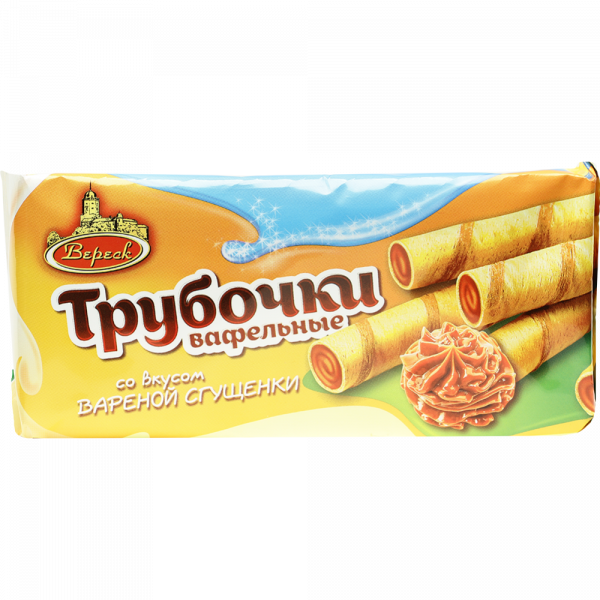 5.3 Wafers ~ Вафельные трубочки Вареная сгущенка 180г*14шт