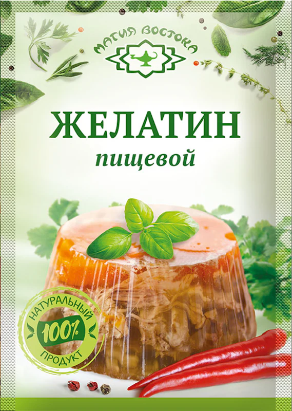 F14. Spices ~ Желатин пищевой 10г*40шт (33540)