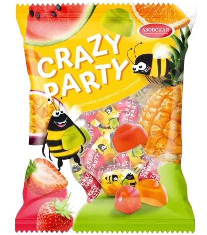 A18. Candy box~ Конфеты желейные Grazy Party 500гр*8шт