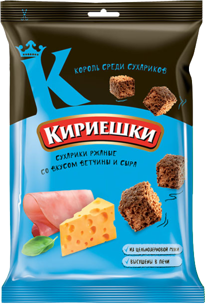(106)Сухарики «Кириешки» со вкусом ветчины и сыра 40г*60шт.