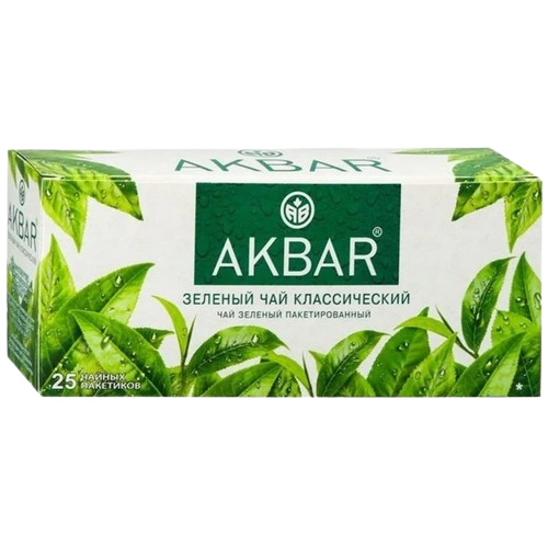 «Akbar» Green Tea Чай зеленый пакетированный 25п*24шт