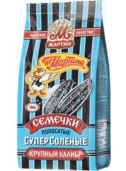 B30. Sunflower Seeds ~Семечки От Мартина полосатые соленые 250гр*10шт
