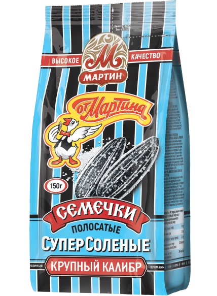 B30. Sunflower Seeds ~Семечки От Мартина полосатые соленые 250гр*10шт