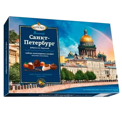 Choc Candy ~ «Славянка» Конфеты набор «Великий Санкт-Петербург» 183гр*8шт