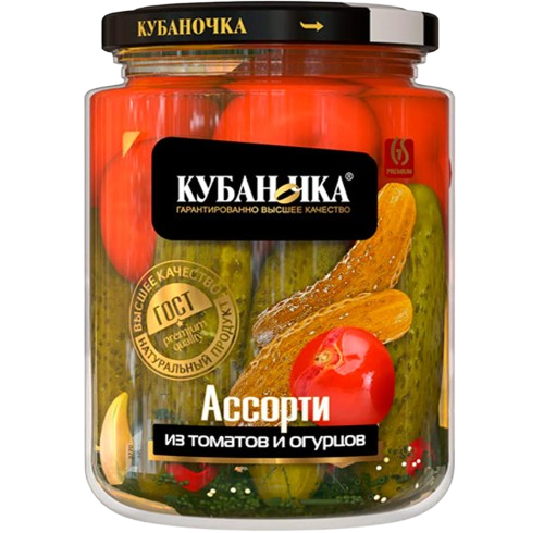 H04. Pickled Vegetables ~ Огурцы и томаты маринованные  720гр*8шт