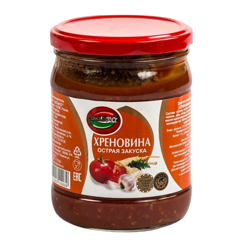 Хреновина острая закуска ТМ Goldjick, 450г*9шт.