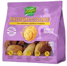 B10. Sugar Free ~ Печенье Баланс долголетия Овсяное протеиновое 110г*9шт