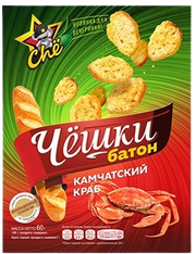 8.7 Snacks ~ Сухарики «Чёшки» Камчатский краб 60гр*20шт