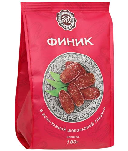 A15. Candy box ~ Конфеты Микаелло Финики в бело-темной шоколадной глазури 180гр*8шт