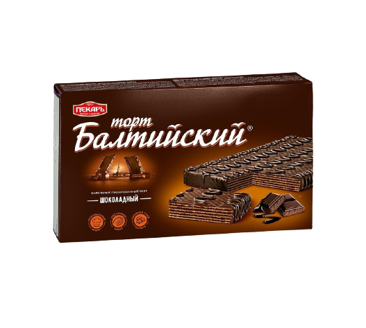 Торт «Балтийский» шоколадный, 320гр*12шт.