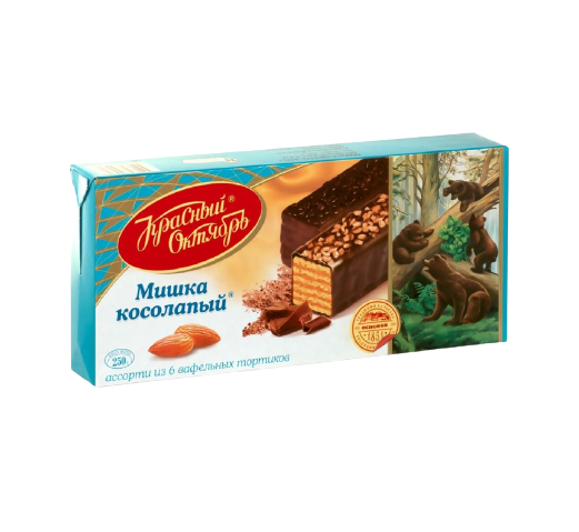 Торт вафельный "Мишка косолапый" 250гр*6шт.