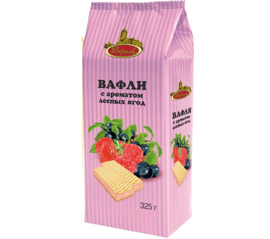 Вафли «Вереск» с ароматом лесных ягод, 325гр*12шт.