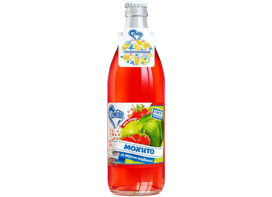 Безалкогольный напиток «Мохито» со вкусом клубники ЕМВ, 500мл*20шт.