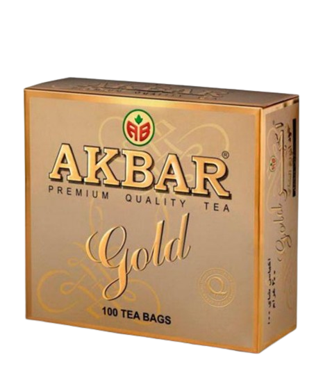 «Akbar» Черный чай Gold пакетированный 200п*12шт