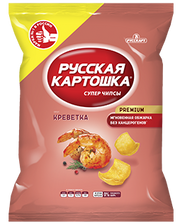 7.5 Chips ~ Картофельные чипсы со вкусом Креветка 150г*9шт