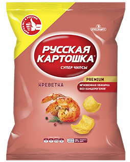 7.5 Chips ~ Картофельные чипсы со вкусом Креветка 150г*9шт