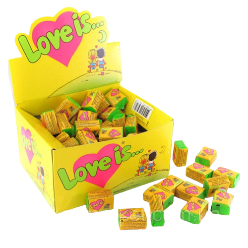 «Love Is» Жевательная резинка Кокос-Ананас 100шт