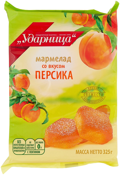 «Ударница» Мармелад со вкусом персика 325г*12шт