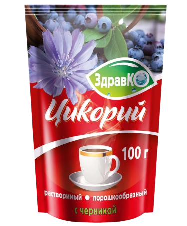 «ЗдравкО» Цикорий растворимый с черникой 100г*12шт