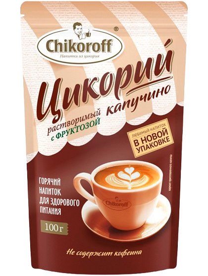 C15. Chicory ~ Цикорий капучино с фруктозой 100г*12шт
