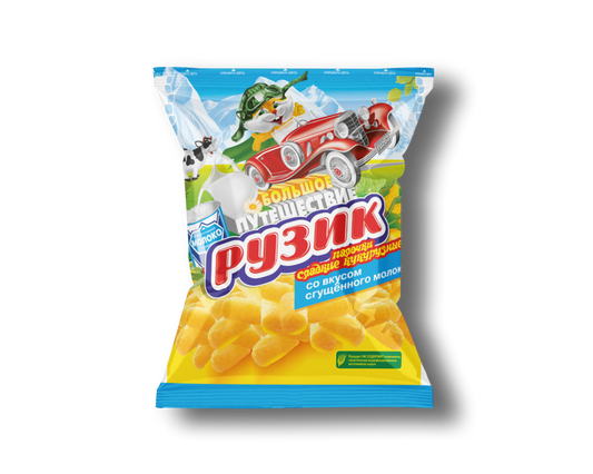 «Рузик» Сладкие кукурузные палочки со вкусом сгущенного молока 90г*20шт