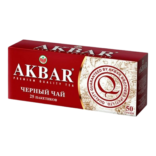 «Akbar» Чай Black Tea Черный чай пакетированный 25п*24шт