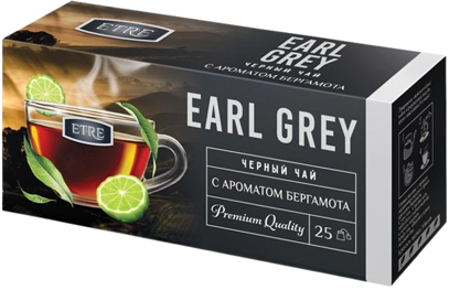 Tea ~ «КДВ» Чай ETRE пакетированный Earl Grey черный, бергамот, 25п*24шт