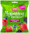 Marmalades ~ Мармелады «Красный пищевик» Мармелад Лесная ягода с соком 210гр*18шт