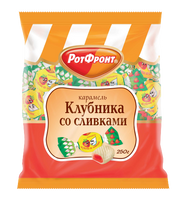 A12. Caramel ~  Карамель Клубника со сливками 250г*10шт