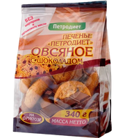 B10. Sugar Free ~ Печенье Овсяное на фруктозе с шоколадом 340г*15шт