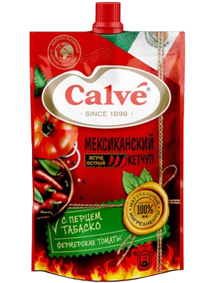 G23. Ketchup ~ Кетчуп Мексиканский с перцем табаско 350г*28шт