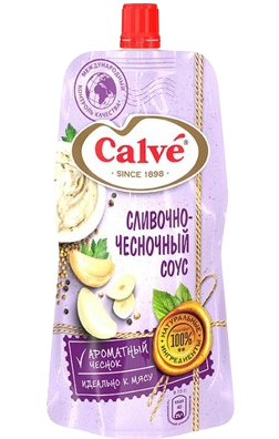 «Calve» Соус сливочно-чесночный 230г*28шт