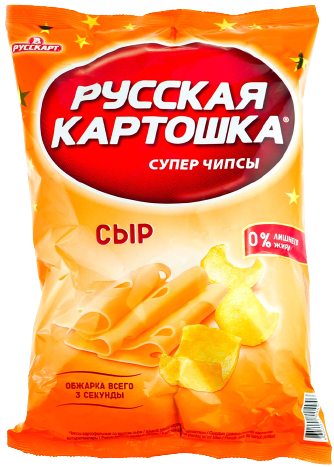 (215)«Русская картошка» Чипсы Сыр 150г*9шт