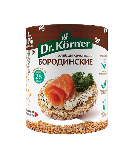 «Dr. Körner» Хлебцы Бородинские 100гр*20шт