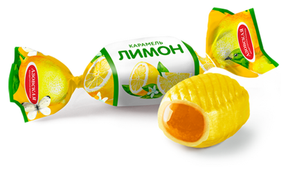«Азовская» Карамель с фруктовой начинкой со вкусом лимона 250г*12шт