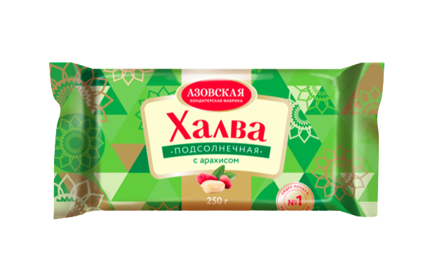 «Азовская» Халва подсолнечная с арахисом 250г*20шт