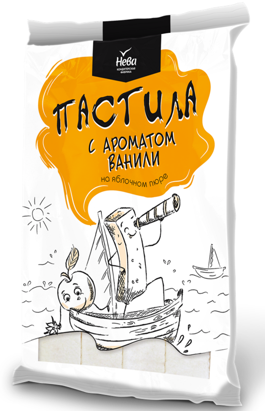 «Нева» Пастила с ароматом ванили 200г*8шт