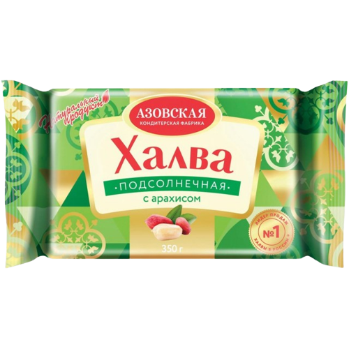 «Азовская» Халва подсолнечная с арахисом 350г*16шт