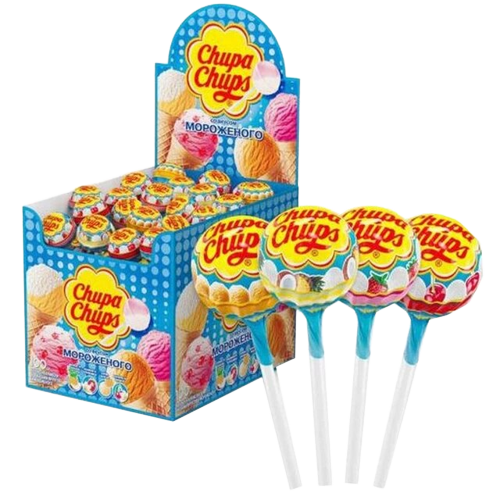 Карамель «Chupa Chups» со вкусом мороженого 14г*100шт.