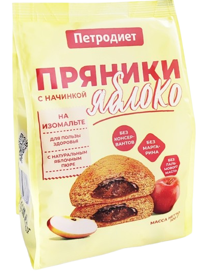 B10. Sugar Free ~ Пряники Яблочные на Изомальте 300г*7шт