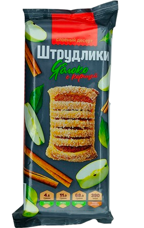 3.5 Cookies ~ Штрудлики Яблоко с корицей 200гр*14шт