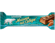 A08. Chocolate Bars ~ Батончики Мишка на севере с миндалем  40г*14шт