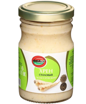G02. Sauces ~ Хрен столовый классический 200г*12шт