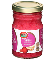 G02. Sauces ~ Хрен столовый со свеклой 200г*12шт